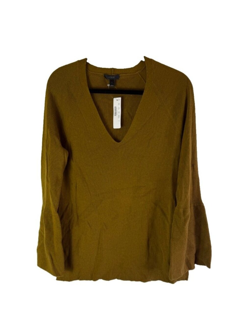 New J.Crew Peplum Sleeve Sweater H2554 Wool